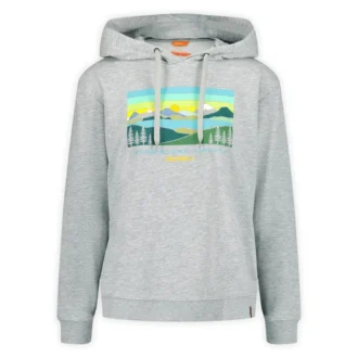 Felpa con cappuccio da donna Await Adventure Semi-Cropped Graphic