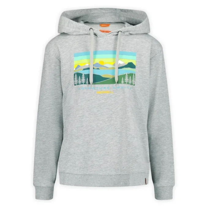 Felpa con cappuccio da donna Await Adventure Semi-Cropped Graphic