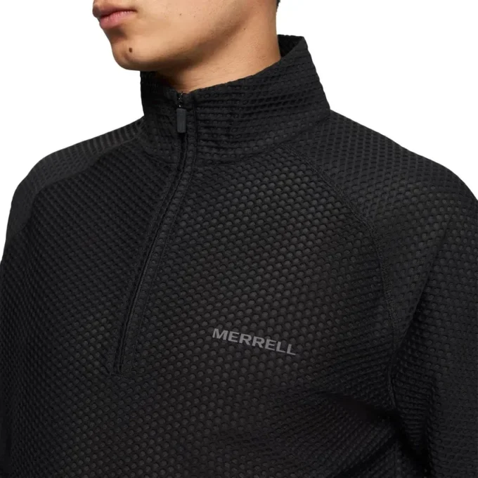 Maglia intermedia da uomo Teebo con zip a un quarto